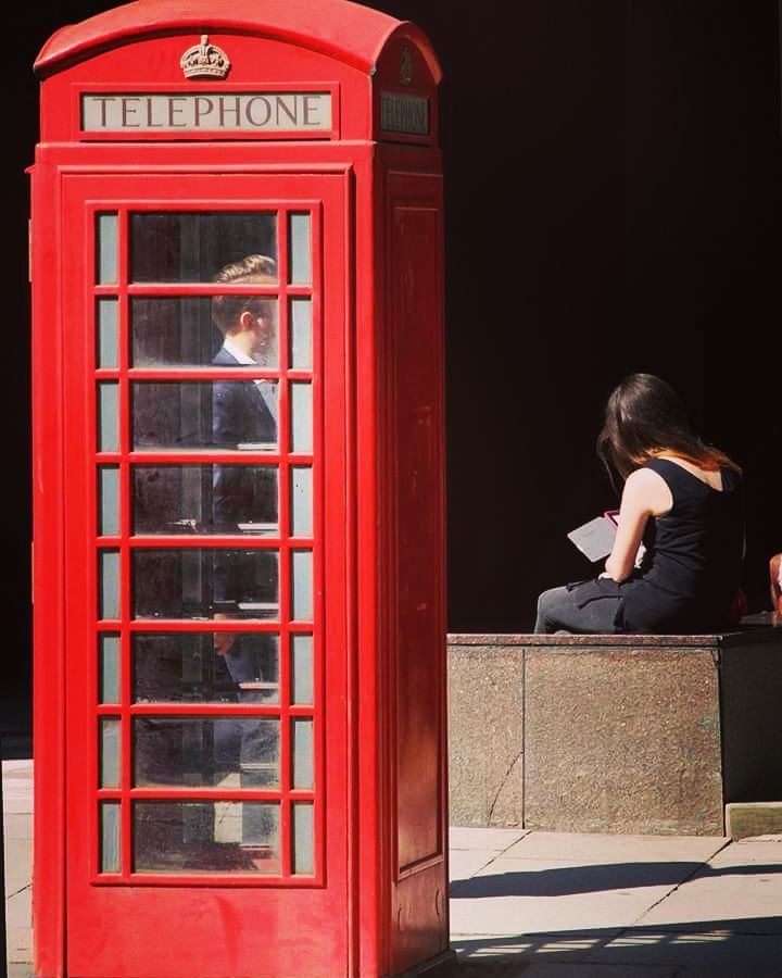 Red telephone box  