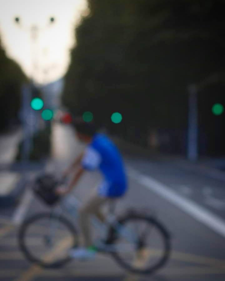 Biker in the city  